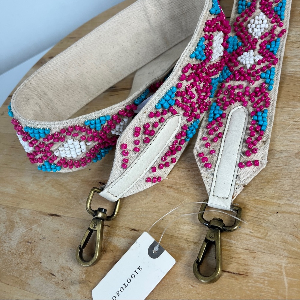 Anthropologie Beaded Bag Strap Boho Replacement Crossbody Strap NWT
